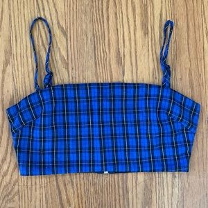 Plaid Bandeau Top✨